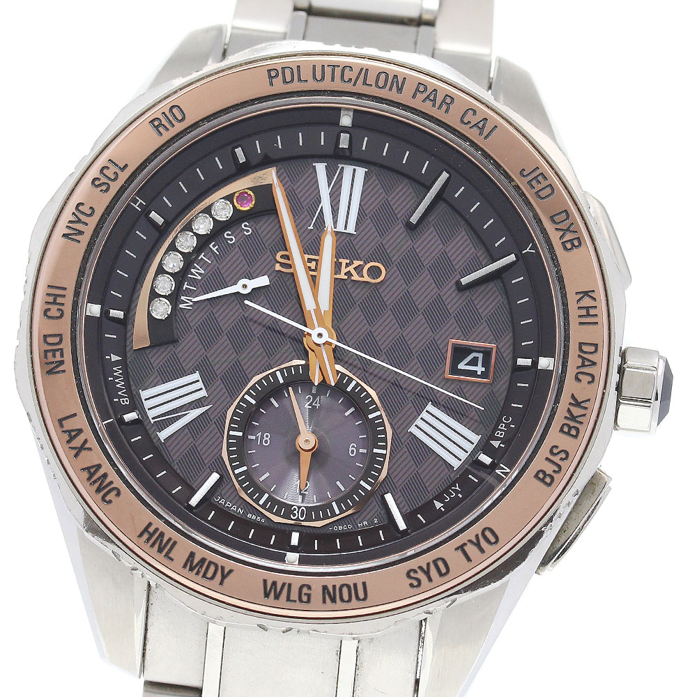 セイコー SEIKO SAGA188/8B54-0BH0 ブライツ クォーツ45周年記念モデル 1000本限定 ソーラー電波 メンズ 箱・保証書付き_845540【中古】