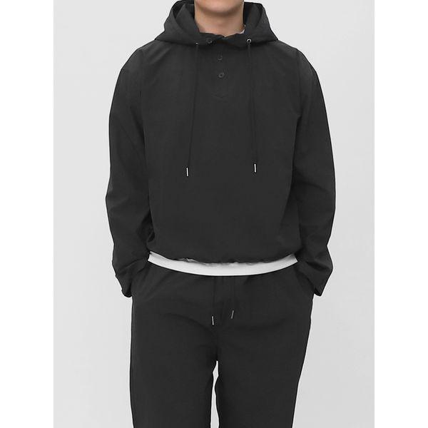 メンズ ナイロン フード付きアノラック ストリング 長袖 Tシャツ SIT014_P388877483