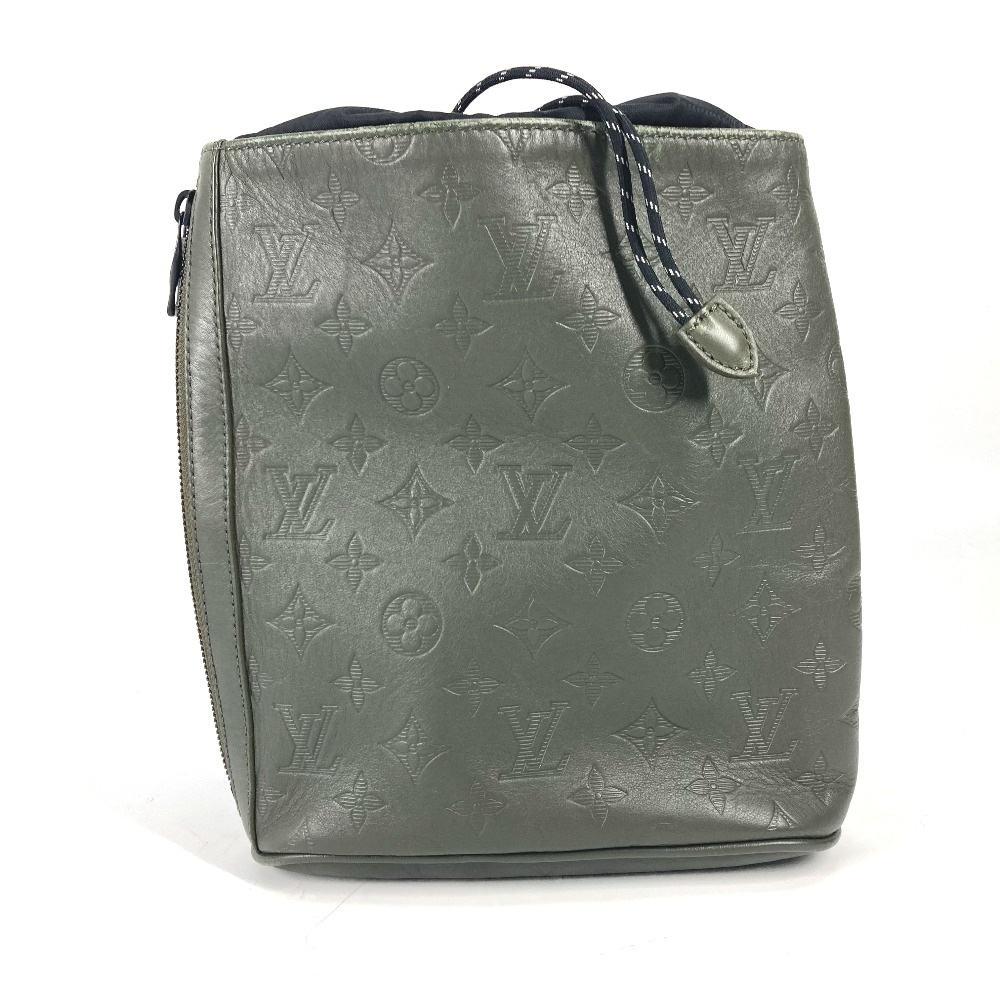 ショルダーバッグ M44634 チョークスリングバッグ モノグラムシャドウ クロス カバン 巾着 モノグラムシャドウレザー カーキ