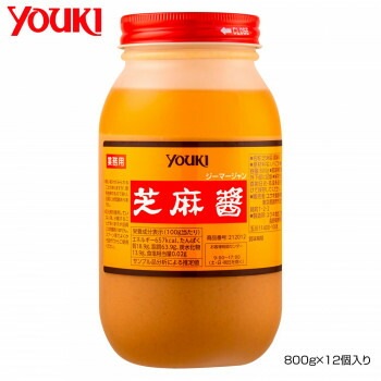 YOUKI ユウキ食品 芝麻醤（ジーマージャン） 800gx12個入り 212012