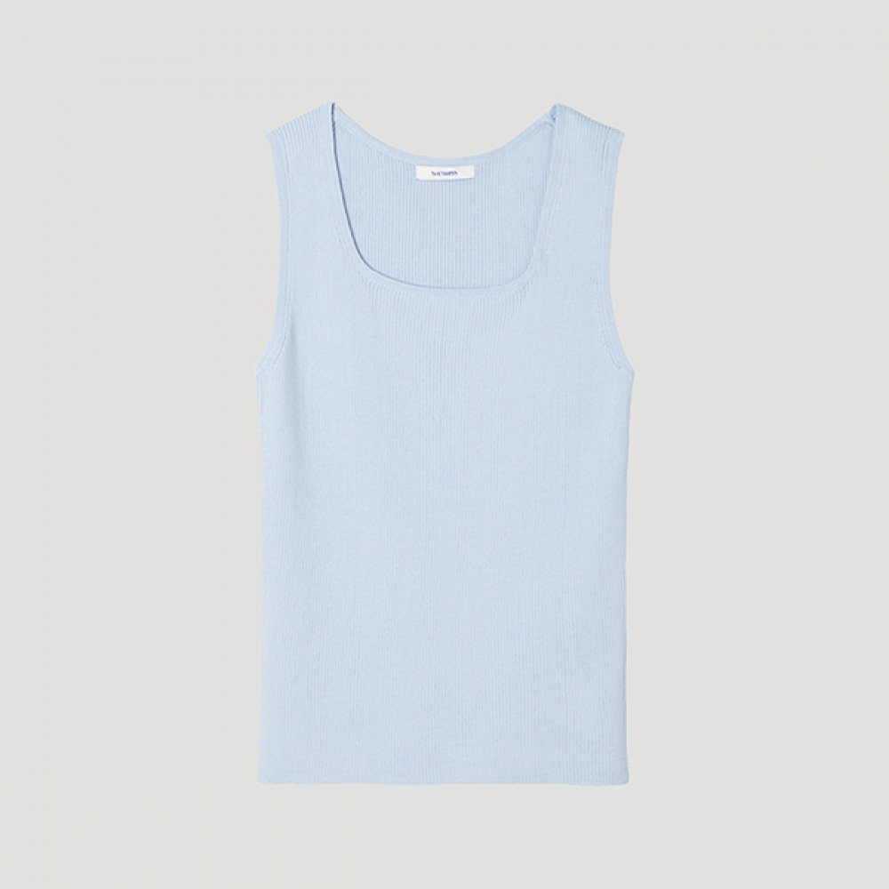 [シーズミス] スクエアネックニットノースリーブ_SSKPOP22040_LL