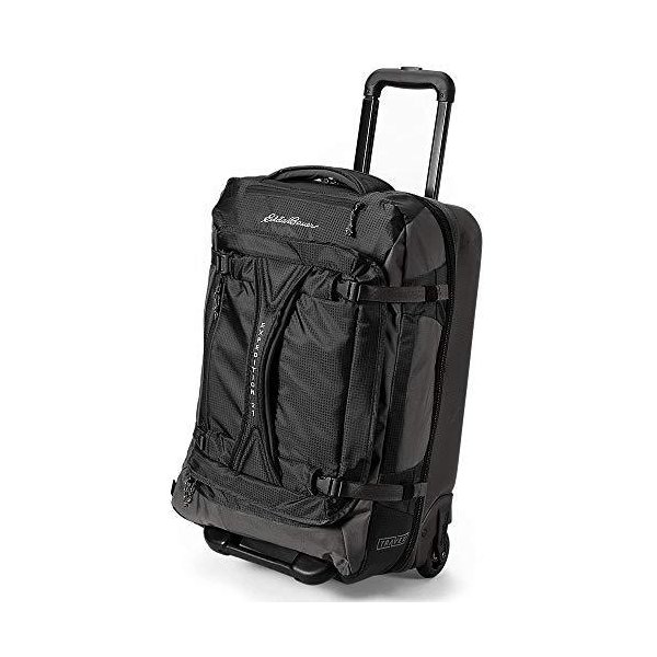 Eddie Bauer Unisex-Adult Expedition Drop Bottom Rolling Duffel - Medium， Black R 並行輸入品 27,156円
