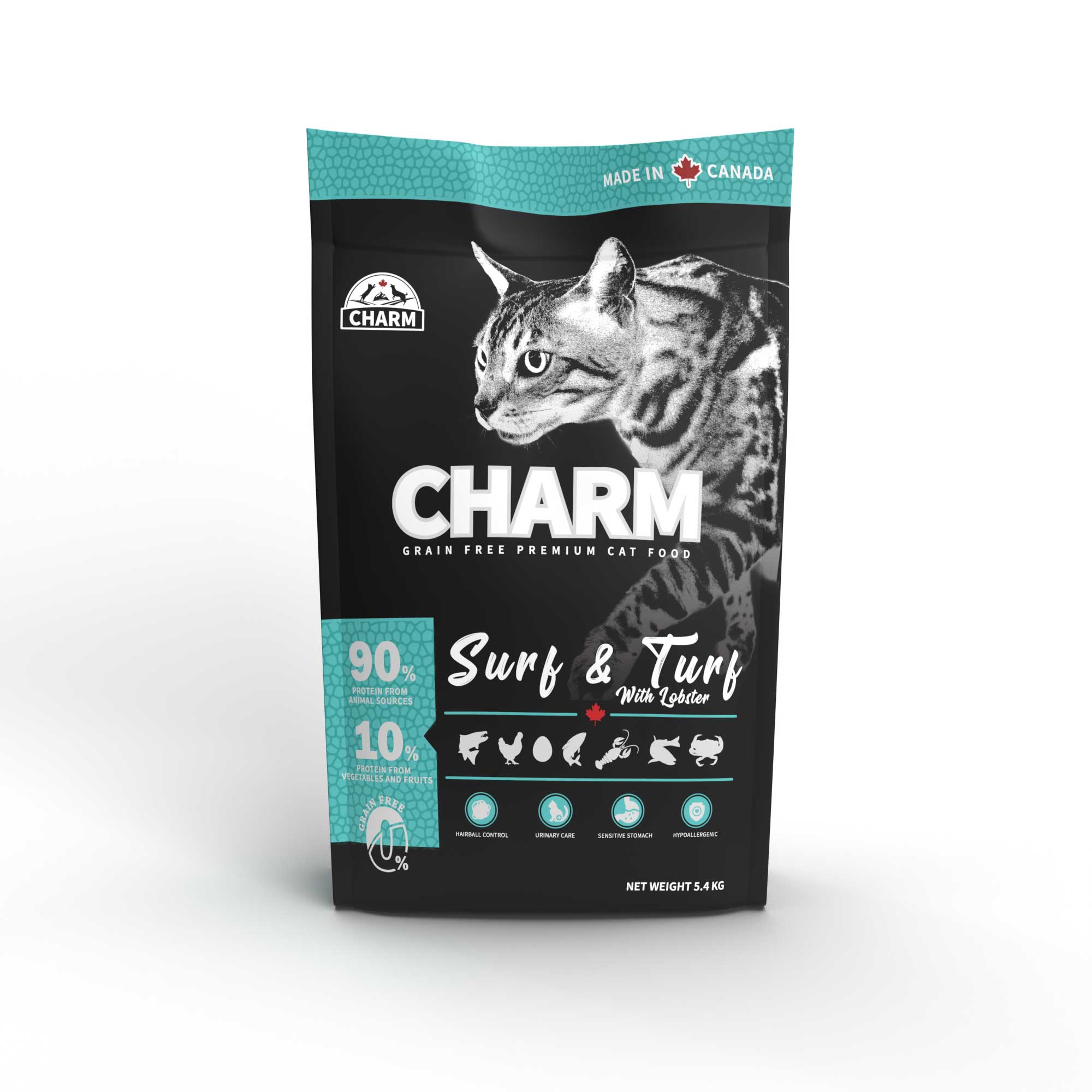 【賞味期限2026年3月27日】CHARM（チャーム）サーフ＆ターフキャット　5.4kg【キャットフード】【正規品】