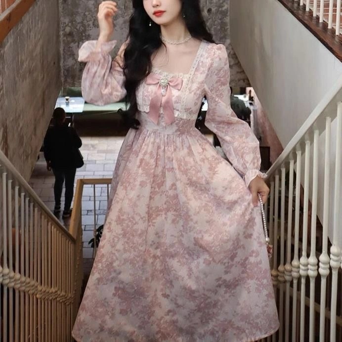 L5L大きいサイズ ワンピース ワンピ レトロ クラシカル ロリータ ゴスロリ コスプレ 制服 イベント ステージ 衣装 インスタ 撮影 アイドル 可愛いレトロ上品お姫様可愛いぽっちゃりさん上品感ラ