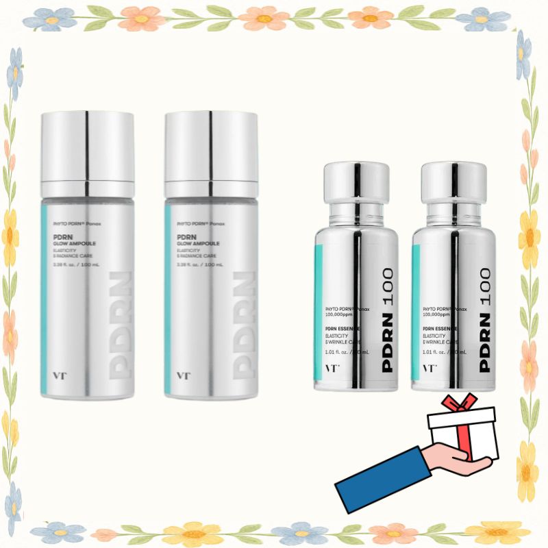 [2+2][PDRN 集中ケア 2点セット]PDRNグロウアンプル100ml+エッセンス30ml/シミシワ改善 韓国 スキンケア 乳液 小じわ対策 韓国コスメ ツヤミスト 化粧水