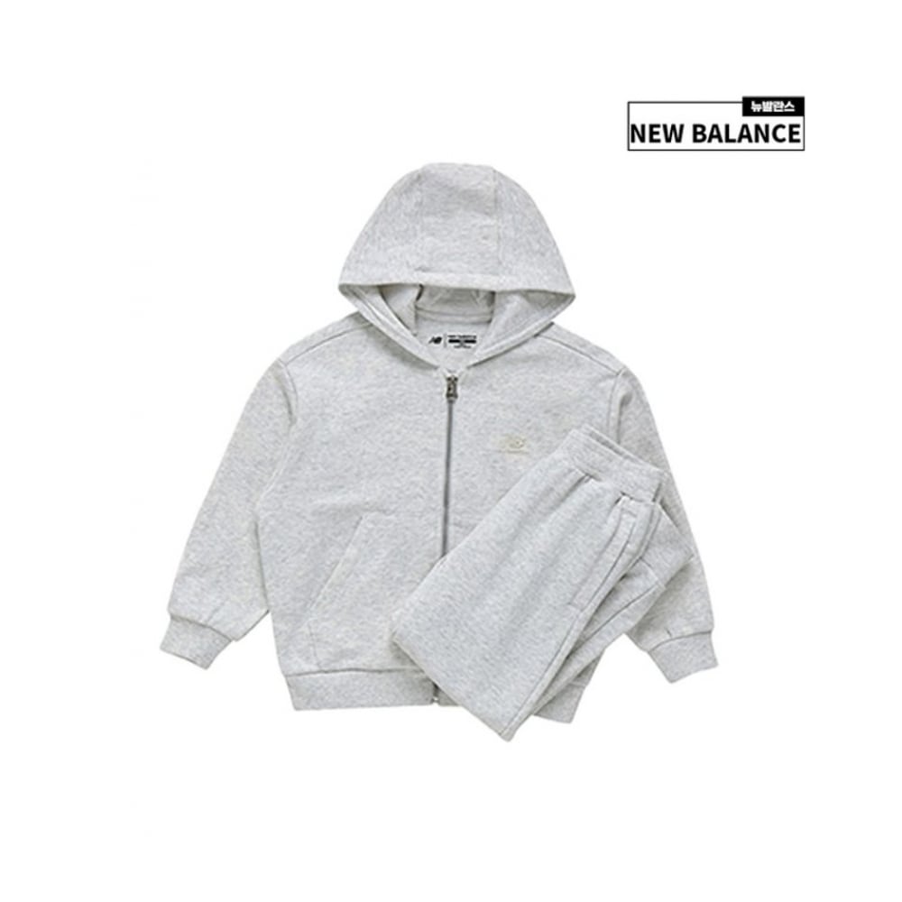 ニューバランスキッズニューウェアフーディージップアップボトムセット NK9YD1791U-AC