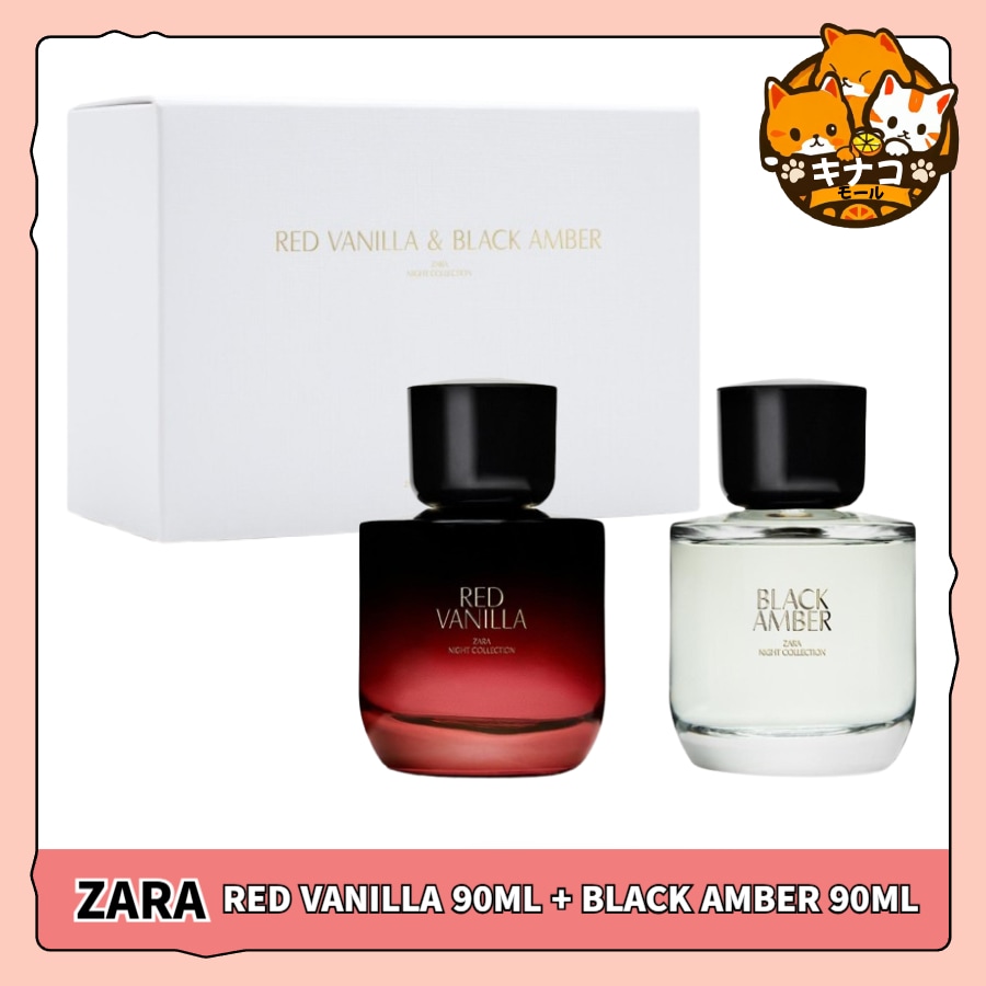 ZARA 香水 RED VANILLA 90ML + BLACK AMBER 90ML オードトワレ [EDT]