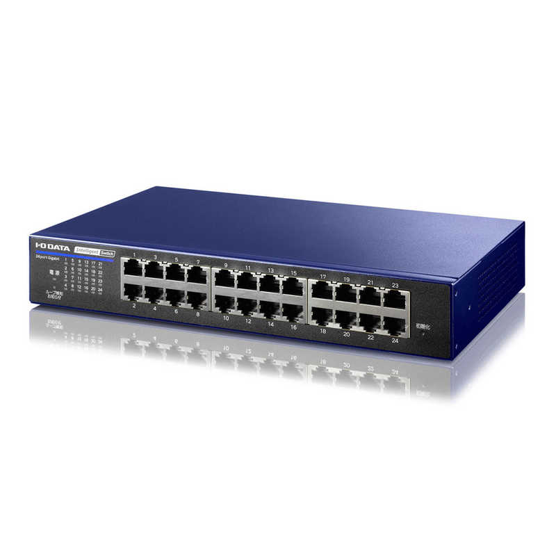 IOデータ　IEEE802.1X認証対応L2インテリジェントスイッチ 24ポート　BSH-G24MB