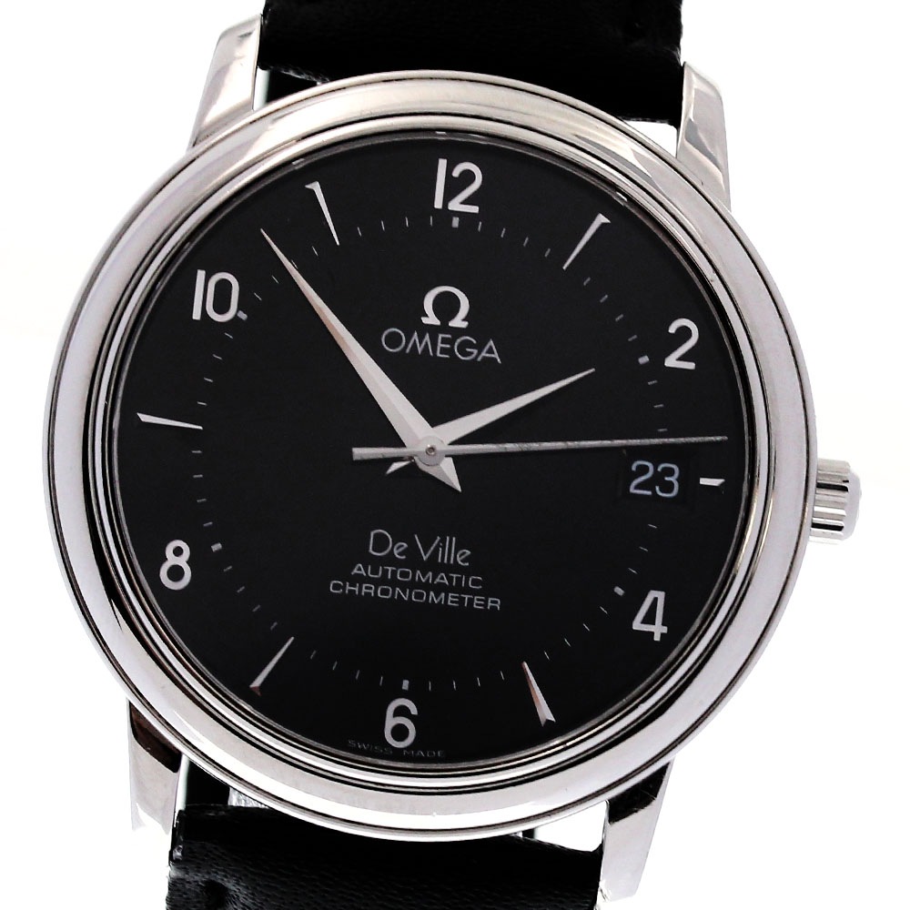 オメガ OMEGA 4800.50.01 デビル プレステージ デイト クロノメーター 自動巻き メンズ _827361【中古】