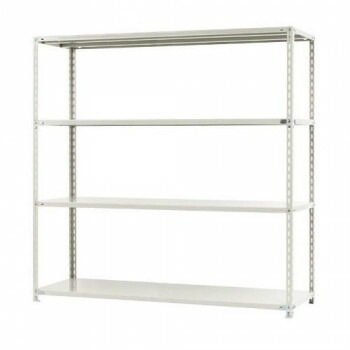 スチールラック　NC1800-18　4段 間口1800x奥行450x高さ1800mm　ホワイト
