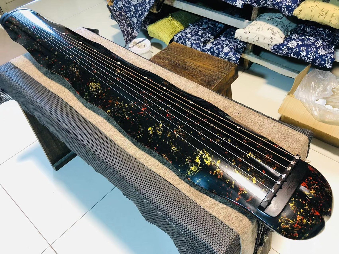 古琴 バナナの葉式 杉の木 中国の弦楽器