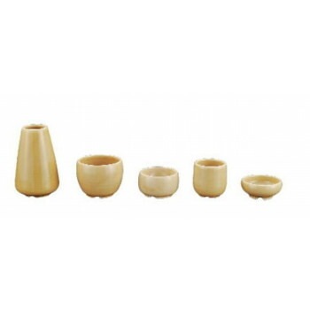 ナカムラ商事　もだん具足　5点　きせと（花立/ローソク立/線香立/湯呑/仏器）