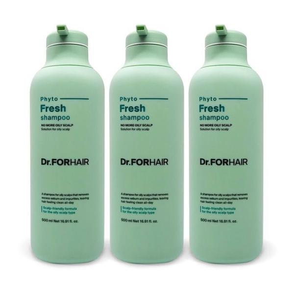 ドクターフォーヘア フィトフレッシュ 脂性シャンプー 500ml 3本 SF (贈呈品なくなり次第贈呈終了)