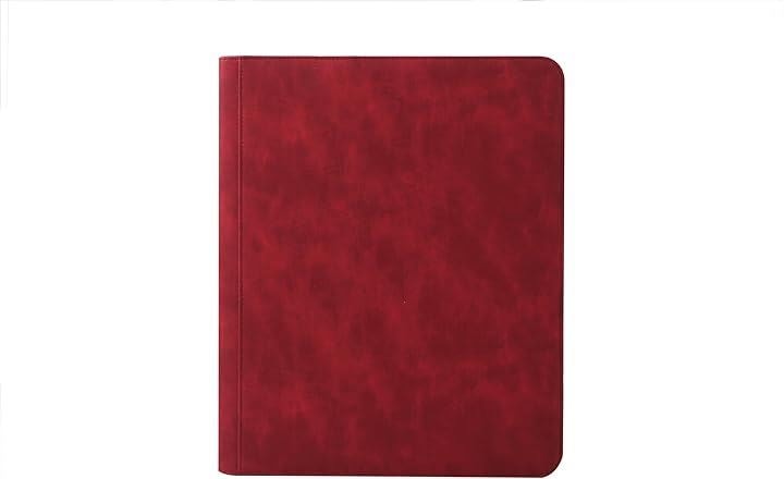 トップローダー用ファイル トップローダー/サイドローダーに入れたままカードを収納可能 ファスナーあり( 9ポケット・レッド)