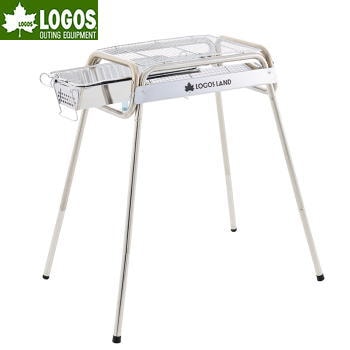 ステンレスグリル スタンド型グリル バーベキューグリル バーベキュー BBQ グリル ロゴス LOGOS LAND チューブラルグリル M 81060720
