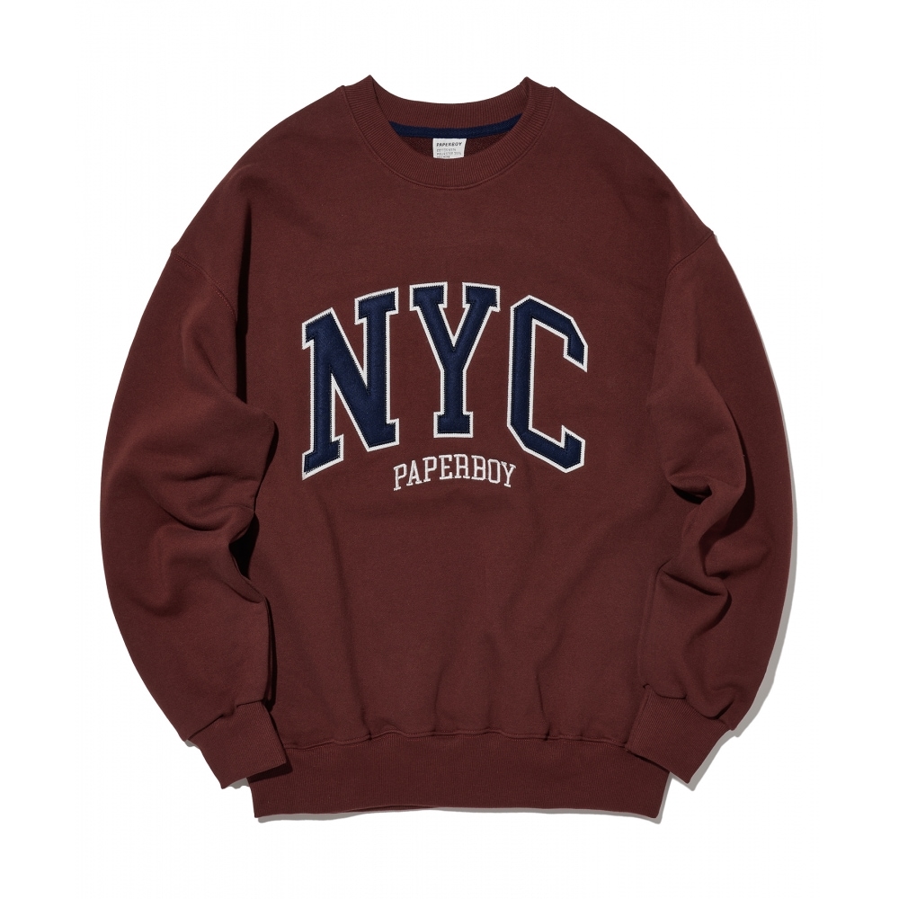 PAPERBOYニューヨークシティスウェットシャツ - バーガンディ 7,905円