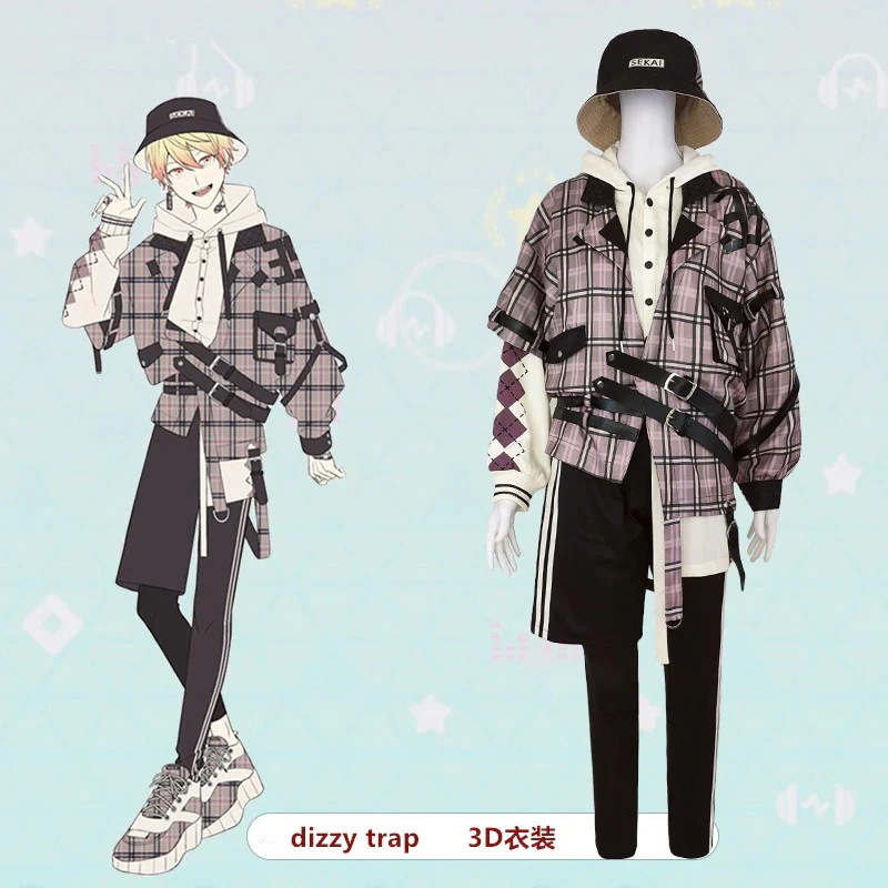 プロジェクトセカイ カラフルステージ! feat チェック柄 dizzy trap 3D衣装 コスプレ衣装 コスチューム ハロウィン期間限定30％