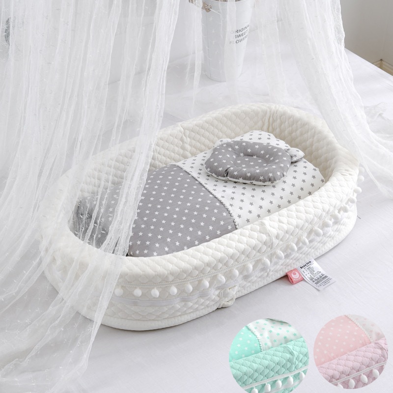 ベッドインベッド ベビーベッド 寝返り防止 ベビー用寝具 ベッド 持ち運びやすい 洗濯可能 新生児 赤ちゃん寝返り防止 赤ちゃん