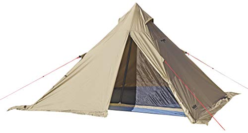 キャプテンスタッグ(CAPTAIN STAG) テント ティピー ワンポールテント レクタ 4人用 270 UVカット アルミポール採用 耐水圧フライ2000mm/フロア3000mm ベンチレーション