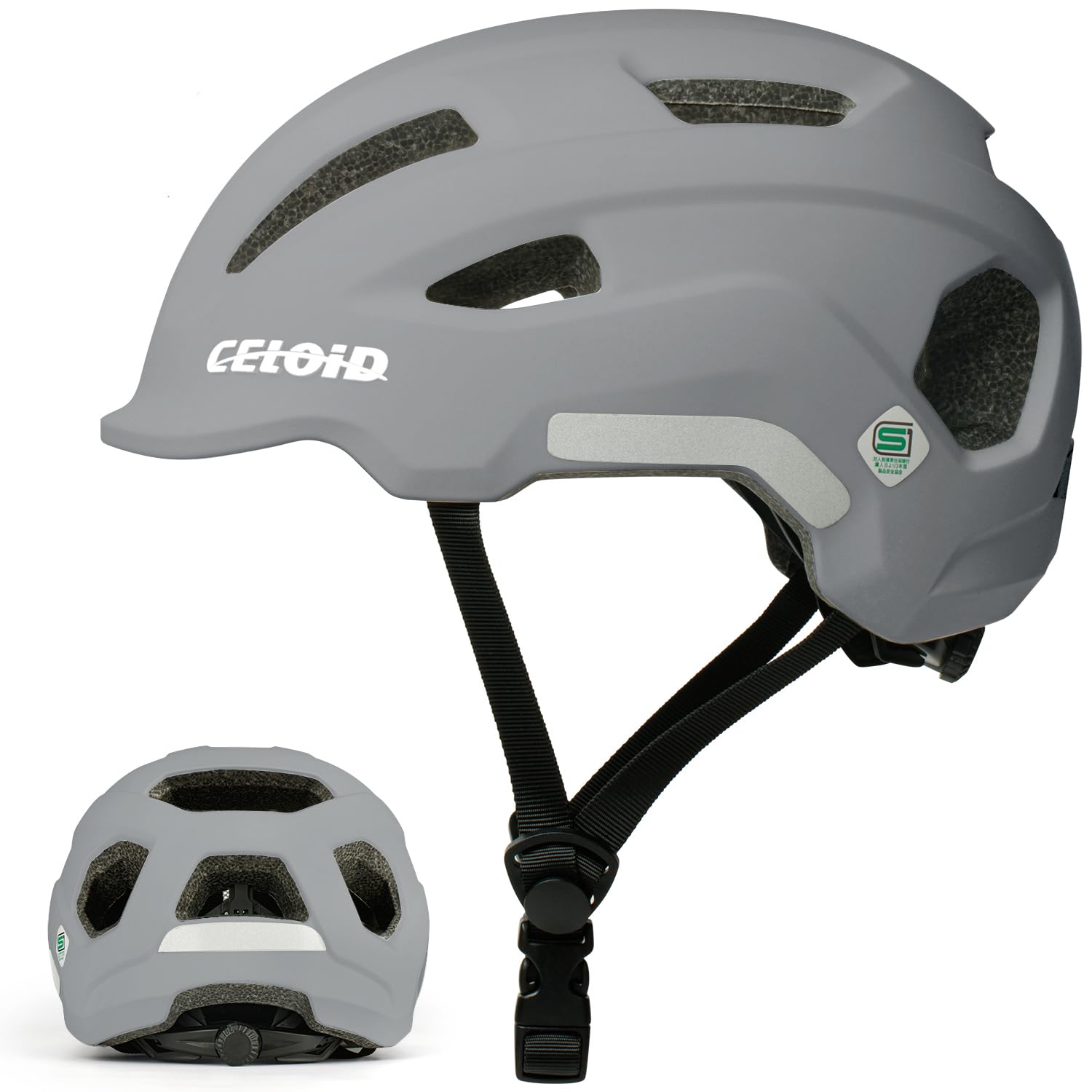 CELOID 自転車ヘルメット SG基準適合 12個通気孔 高通気性 サイクリングヘルメット 超軽量 ロードバイクヘルメット サ 自転車ヘルメットサイズ調整可能 54-60CM未満 通勤 通学 男女兼