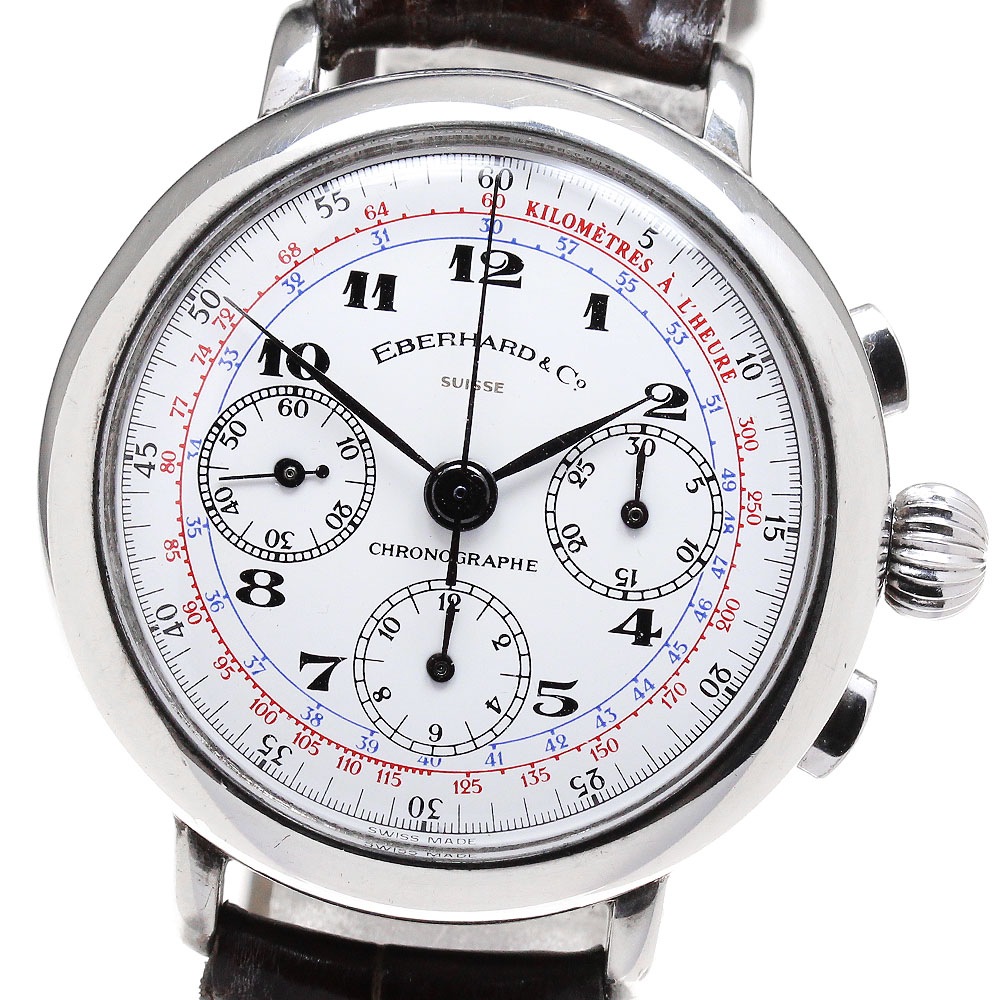 エベラール EBERHARD 36008 レプリカ クロノグラフ 手巻き メンズ _834865【中古】