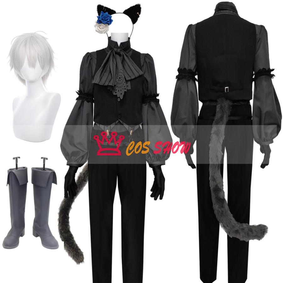 赤字販売!バーチャル YouTuber vtuber 叶 かなえ コスプレ衣装 cosplay 仮装 耳+尻尾付き ウィッグ靴能 イベント クリスマス ハロウィン ステージ 文化祭 学園祭