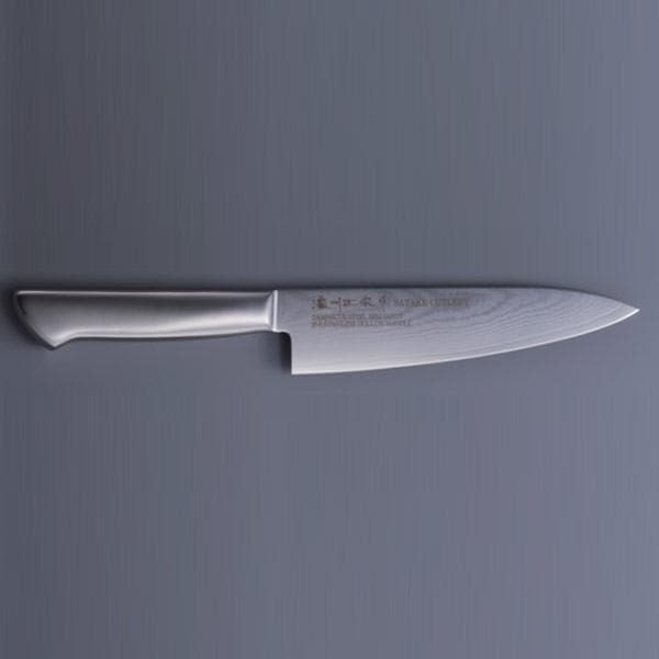 包丁 刃渡り 18cm ダマスカス 日本製 持ち手一体型