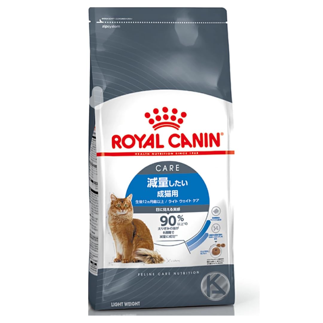 ロイヤルカナン ライト ウェイト ケア 1.5kg 減量したい成猫用 体重管理 低カロリー 食物繊維 泌尿器 健康 栄養 バランス (1袋) 開封日シール付き KAJKKH-STORE オリジナルロゴ