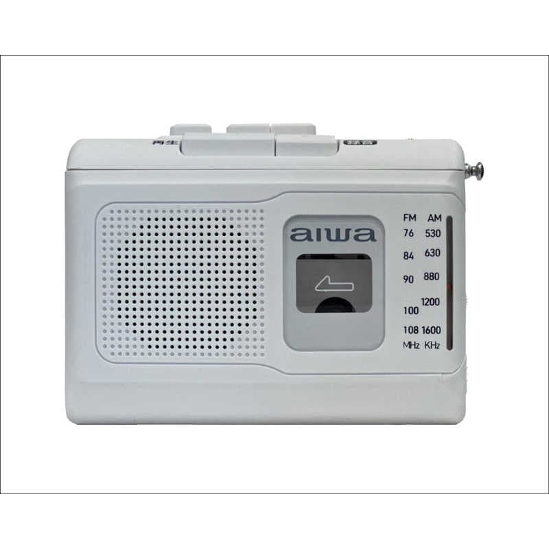 とうしょう　ポータブルカセットレコーダー aiwa ［ラジオ機能付き］　GAA4-PCR0001-WH
