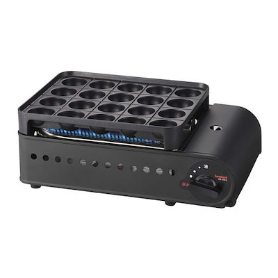 他サイト： 岩谷産業　カセットガスたこ焼器 炎たこ2 マットブラック　CB-ETK-2の商品画像