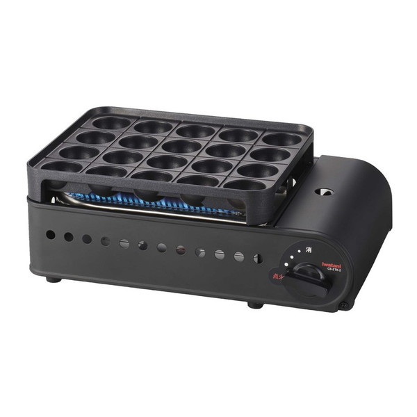 CB-ETK-2 マットブラック 炎たこII(えんたこ2) [カセットガスたこ焼き器]