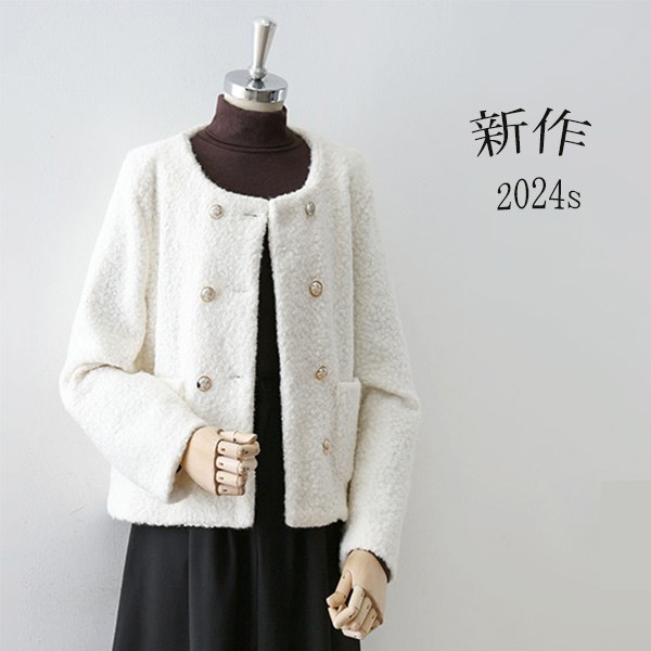 コート シープボア風ジャケット 小香風 子羊の毛コート 秋冬コート ショットコート アウター 防寒 厚手 上品 ゆったり 無地 通勤 着痩せ カジュア 20代 30代 40代 おしゃれ