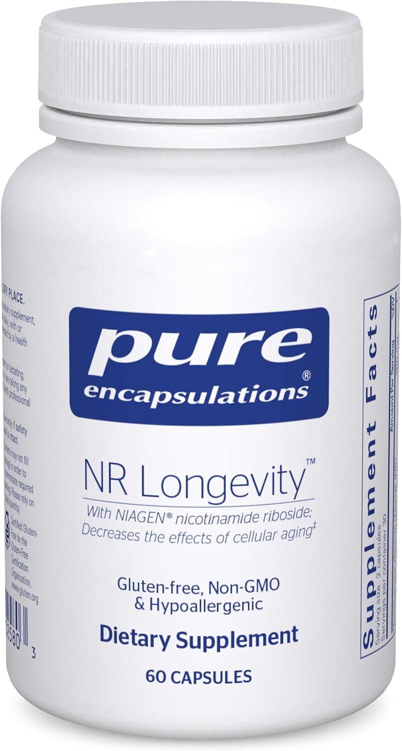 Pure Encapsulations NR Longevity - Supports Healthy Aging. Replenishment of NAD+ 60 Capsules