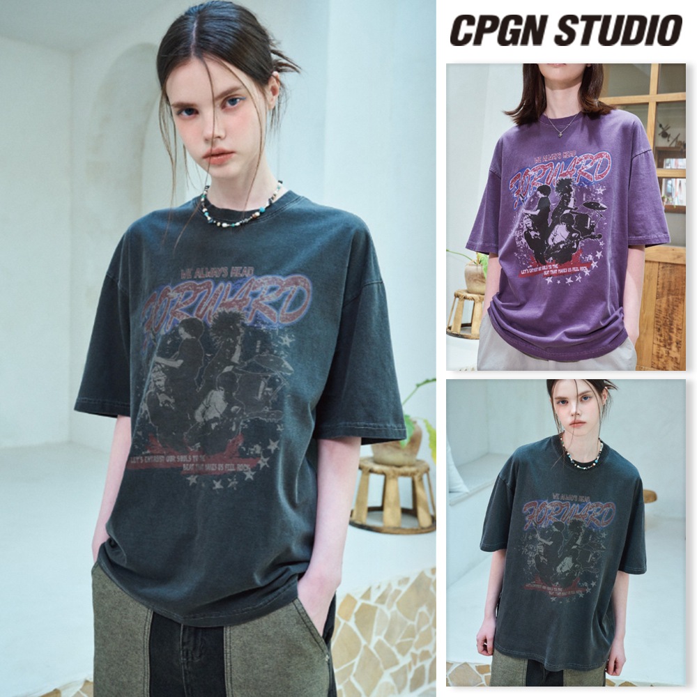 【CPGN STUDIO】 Rock for World Pigment Short Sleeve Tee