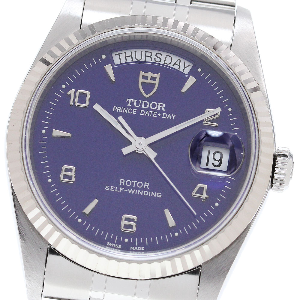 チュードル TUDOR 76214 プリンス デイトデイ WGベゼル cal.2834-2 自動巻き メンズ 良品 _849519【中古】