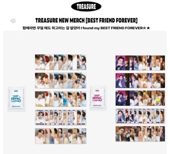 [５個]【2種選択】【TREASURE】 - [BFF] TRADING PHOTO CARD SET_(BEST FRIEND / FOREVER)