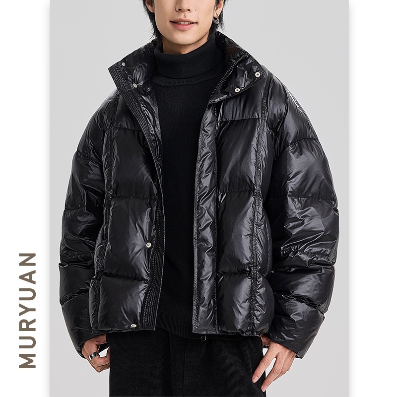 冬新作ホワイトダックダウンスタンドカラーダウンジャケット男女兼用クリーンフィットニッチウォームジャケット 10,448円