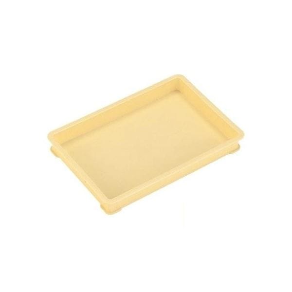 パンコンテナー/食品用コンテナー [本体/蓋セット 小型浅] アイボリー 清掃簡単