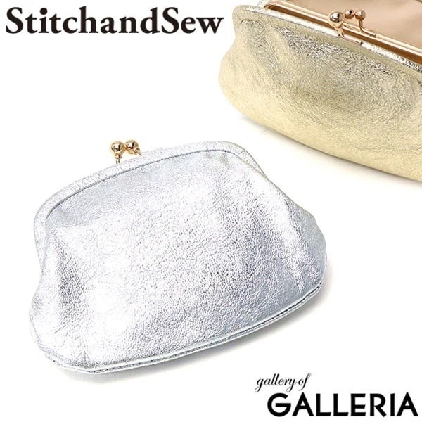 ステッチアンドソー 財布 StitchandSew がま口財布 レディース がま口 ウォレット 本革 山羊箔 日本製 コンパクト スティッチアンドソー CW200