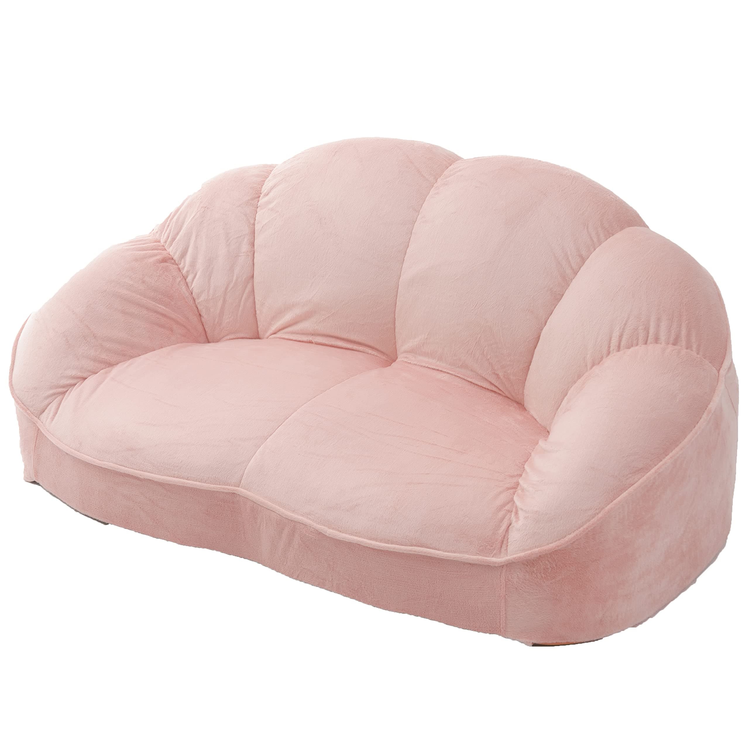 セルタン(Cellutane) 日本製 高反発 フロアソファー クロワッサン テクノピンク MS01-506CPIK