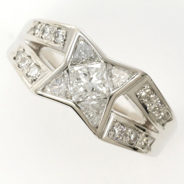 PT900 プラチナ リング 指輪 11.5号 ダイヤ 0.80 SI2 鑑定書 ジュエリー 中古 81,675円