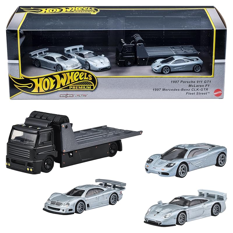 ホットウィール(Hot Wheels) プレミアムコレクターセットアソート - アドバンレーシングチーム 乗り物おもちゃ ミニカー 4台 3歳から マルチ 987C-GMH39