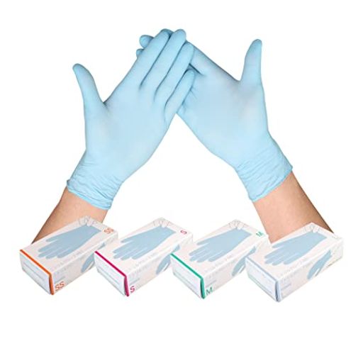 [ファーストレイト] ケース販売 ニトリルグローブMB1 パウダーフリー L ミントブルー【1,500枚入】 0.08MM 手袋 食品衛生法適合品 フィット感 介護 食品 清掃 FR-6653