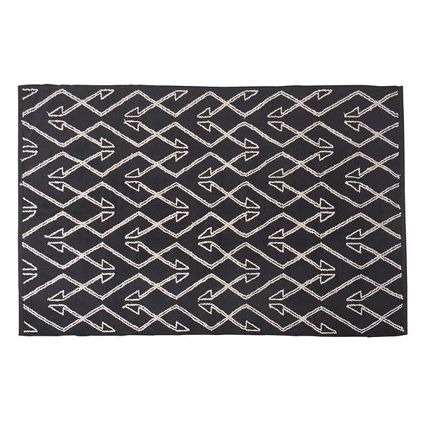 エスニック調 ラグマット/絨毯 130190cm TTR-170A 長方形 綿100％ インド製 収納袋付き リビング ダイニング