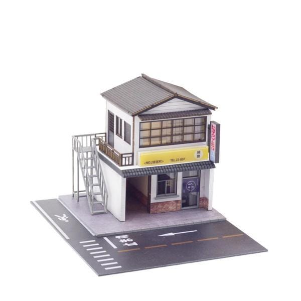 ミニチュア 1:64 スケール ドライ クリーナー ジオラマ シティ DIY モデル オーナメント