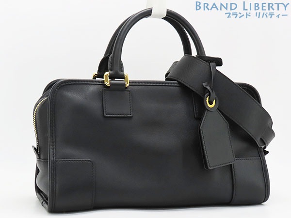 美品ロエベアマソナ282WAYハンドバッグミニボストンバッグショルダーバッグトートバッグブラックカーフレザー35230N03 109,450円