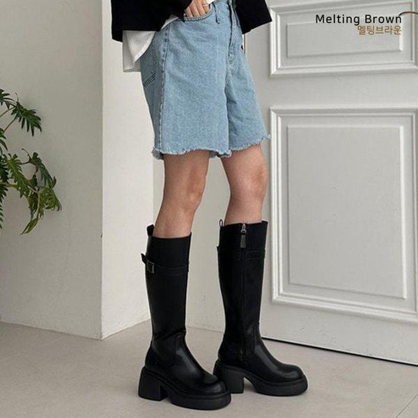 女性ブーツプラットフォームロングブーツ MT02