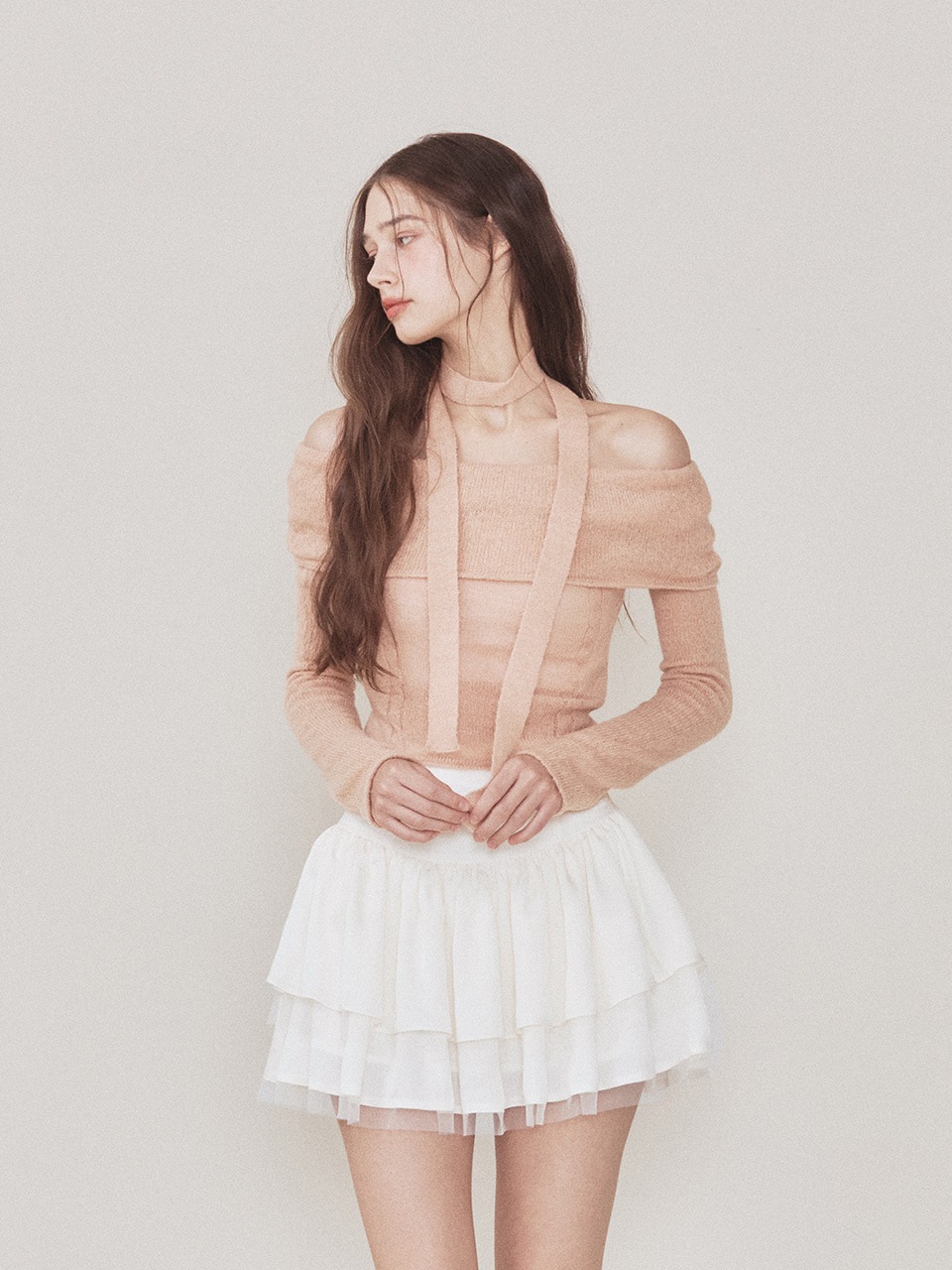 【NOT YOUR ROSE】 SASHA SKIRT : IVORY