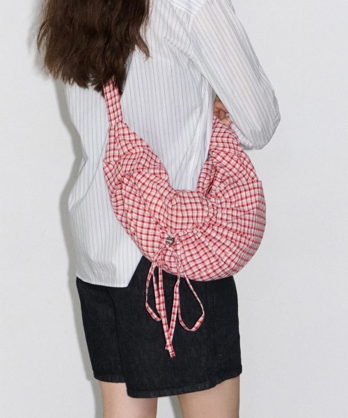 【FENNEC】 LASSIE BAG - CHECK RED ショルダーバッグ 正規品