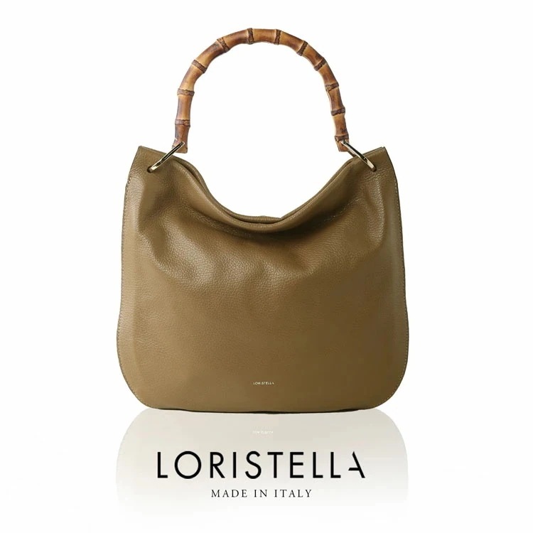 ショルダーバッグ 2way レディース 本革 Loristella バンブーハンドル トートバッグ ショルダー 大きめ 斜めがけ ショルダーバッグ ハンドバッグ 牛革 レザー 母の日 ギフト プレゼン